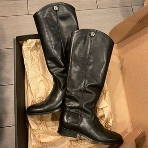 Frye Melissa Button Black Extended Boots